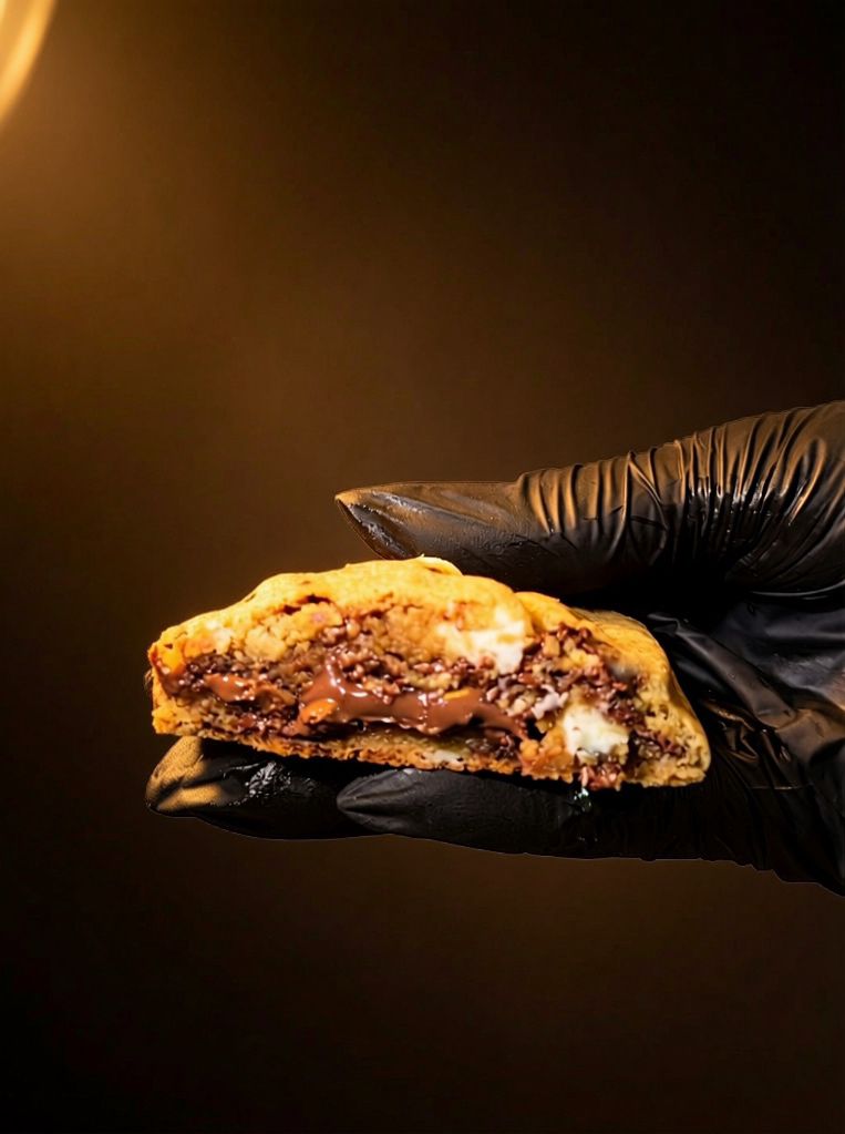 Cookie recheado de Nutella da Crumbsy